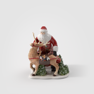Villeroy & Boch Christmas Toy's Babbo Natale con Renna in Porcellana