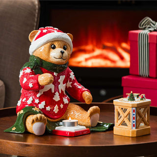 Villeroy & Boch Christmas Toys Memory Teddy con Lanterna in Porcellana
