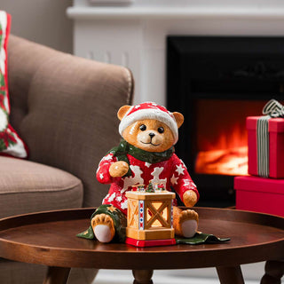 Villeroy & Boch Christmas Toys Memory Teddy con Lanterna in Porcellana