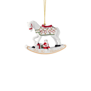 Villeroy & Boch Christmas Classics Cavallo a Dondolo Pendente in Porcellana