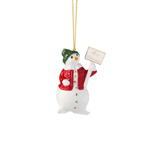 Villeroy & Boch Christmas Classics Pupazzo di Neve Pendente in Porcellana