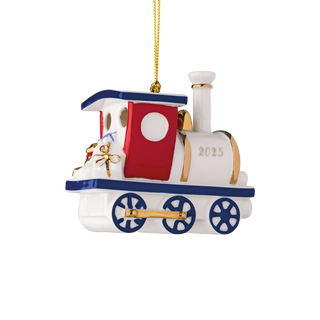 Villeroy &amp; Boch Christmas Classics Porzellan-Anhänger „Lokomotive“
