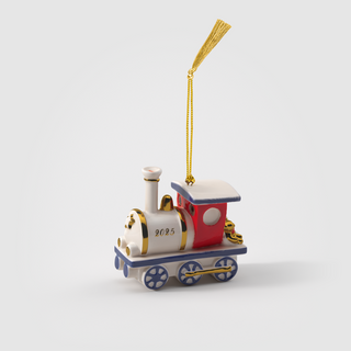 Villeroy &amp; Boch Christmas Classics Porzellan-Anhänger „Lokomotive“
