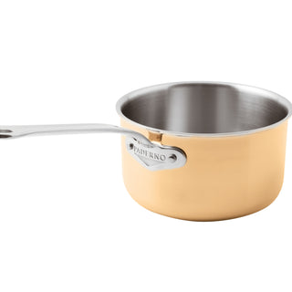 Paderno Sambonet High Casserole with Handle 16 cm Series 15600 Copper and Steel 1.6 Lt