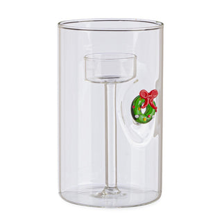 Andra Bizzotto Portacandela Vetro Lavish Corona H15 D9