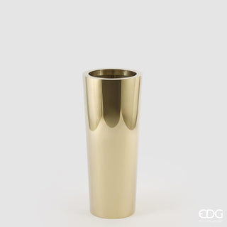 EDG Enzo De Gasperi Vaso Svasato in Acciaio H70xD29 cm