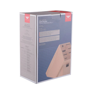 Paderno 18100 Serie Professioneller 9-teiliger Messerblock aus Holz