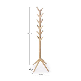 Andrea Bizzotto Daiki Slim Coat Stand H169 cm in Wood