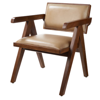 L'Oca Nera Armchair in Leather and Wood