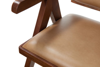 L'Oca Nera Armchair in Leather and Wood
