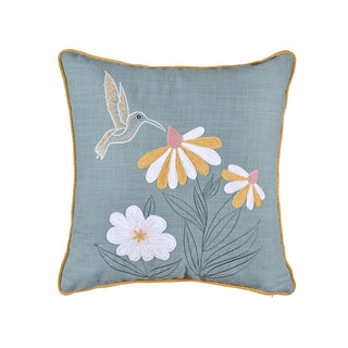 L'Oca Nera Cuscino con Applicazioni e Ricami 45x45 cm