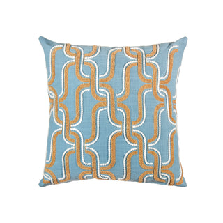 L'Oca Nera Cucino Square con Ricamo a Catena e Applicazioni 45x45 cm