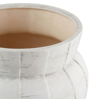 L'Oca Nera Low Ceramic Cache Pot D22 H24 cm