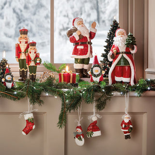 Die schwarze Gans, lustiger und roter Weihnachtsbaumschmuck