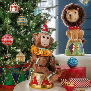 L'Oca Nera Merry Circus Decorazione Natalizia Leone h49 cm