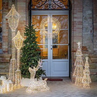 L'Oca Nera Foresta di Ghiaccio Decoro Luminoso Albero 720 Led