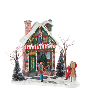 The Black Goose Christmas Decoration Toy House with Led