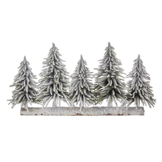 The Black Goose Christmas Decoration Set 5 Trees with Snow 80cm