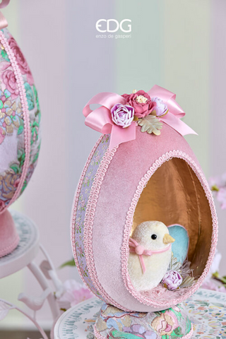 EDG Enzo De Gasperi Decoro Uovo Pulcino H26 cm