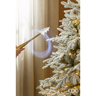 EDG Enzo De Gasperi Albero di Natale Pino Cortina Innevato 180 cm con 1800 Mini Led