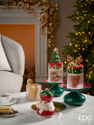 EDG Enzo De Gasperi Weihnachtsglasbehälter Spielzeugsoldat H 25 cm