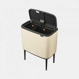 Brabantia Pattumiera Bo Touch 2 Secchi 11+23 Litri Beige