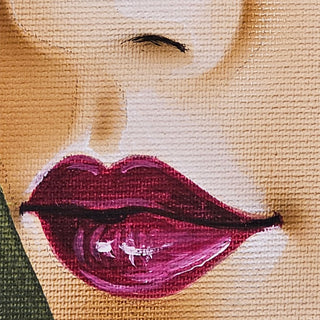 Art Maiora Quadro Adara con Cornice Nero Oro Dipinto a Mano su Tela 120x75 cm