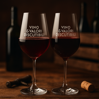 2er Set Rotweingläser und fragwürdige Werte im Glas