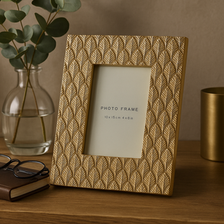 EDG Enzo De Gasperi Cornice Portafoto Foglie Rettangolare H26 cm