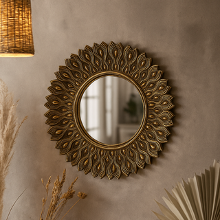 EDG Enzo De Gasperi Specchio Convesso Pavone Rotondo D27 cm