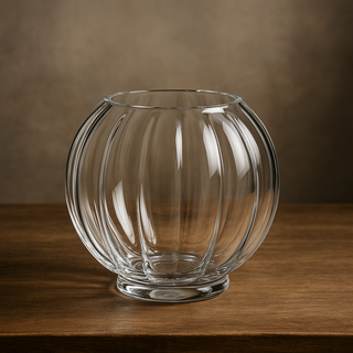 EDG Enzo De Gasperi Vaso Zucca in Vetro H19 cm