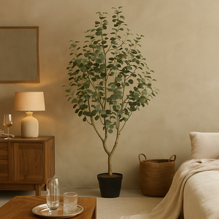 EDG Enzo De Gasperi Künstliche Eukalyptuspflanze Vouge mit Vase, H190 cm