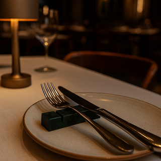 Le Gioie Poggia Posate in Marmo Verde