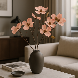 EDG Enzo De Gasperi Künstlicher Kornuszweig H 72 cm Antikrosa