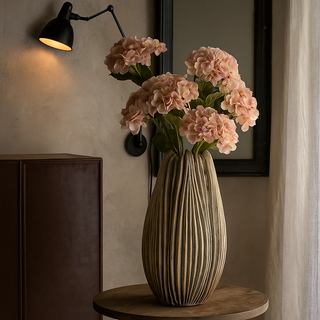 EDG Enzo De Gasperi Chakra Knoblauchvase H58 cm aus Steingut