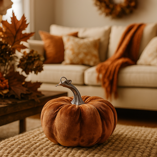 EDG Enzo De Gasperi Pumpkin Velvet Decor H11 cm