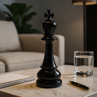 Mascagni Casa Figura Re Scacchi H30,5 cm in Resina