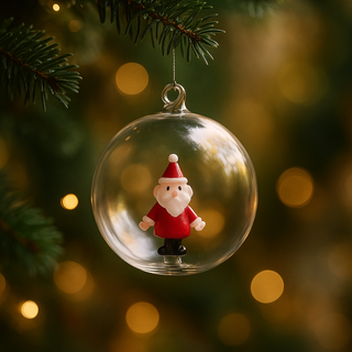 Ichendorf Milano Weihnachtsgeschichten Weihnachtskugel aus Glas, Weihnachtsmann