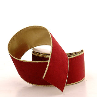 Vetur Nasto Natalizio in Velluto 6,30x9 cm Burgundy