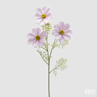 EDG Enzo De Gasperi Artificial Cosmos Branch with Leaves H65 cm Light Pink