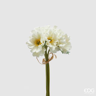 EDG Enzo De Gasperi Bouquet di Papavero H34 cm Bianco