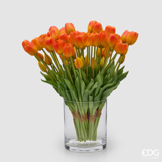EDG Enzo de Gasperi Bouquet di tulipani Arancio H40 cm