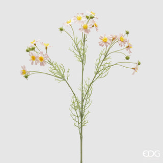 EDG Enzo De Gasperi Ramo Camomilla con Foglie H70 cm Rosa