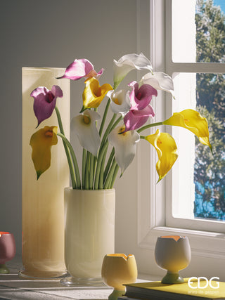 EDG Enzo De Gasperi Ramo di Calla Fiorito H65 cm Giallo