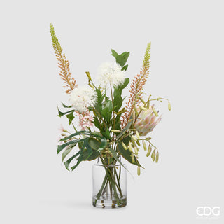 EDG Enzo De Gasperi Protea Composizione con Foglie H71 cm