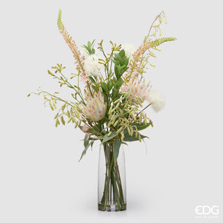 EDG Enzo De Gasperi Protea Composizione con Foglie H110 cm