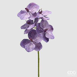 EDG Enzo De Gasperi Ramo Artificiale di Orchidea Vanda H65 cm Viola