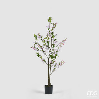 EDG Enzo De Gasperi Pianta Artificiale Pesco con Foglie e Vaso H185 cm