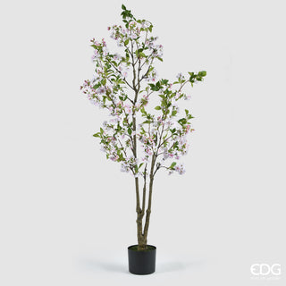 EDG Enzo De Gasperi Pianta Artificiale Pesco con Foglie e Vaso H220 cm