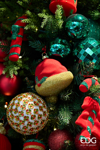 EDG Enzo De Gasperi Weihnachtsmützen-Dekoration H9 cm